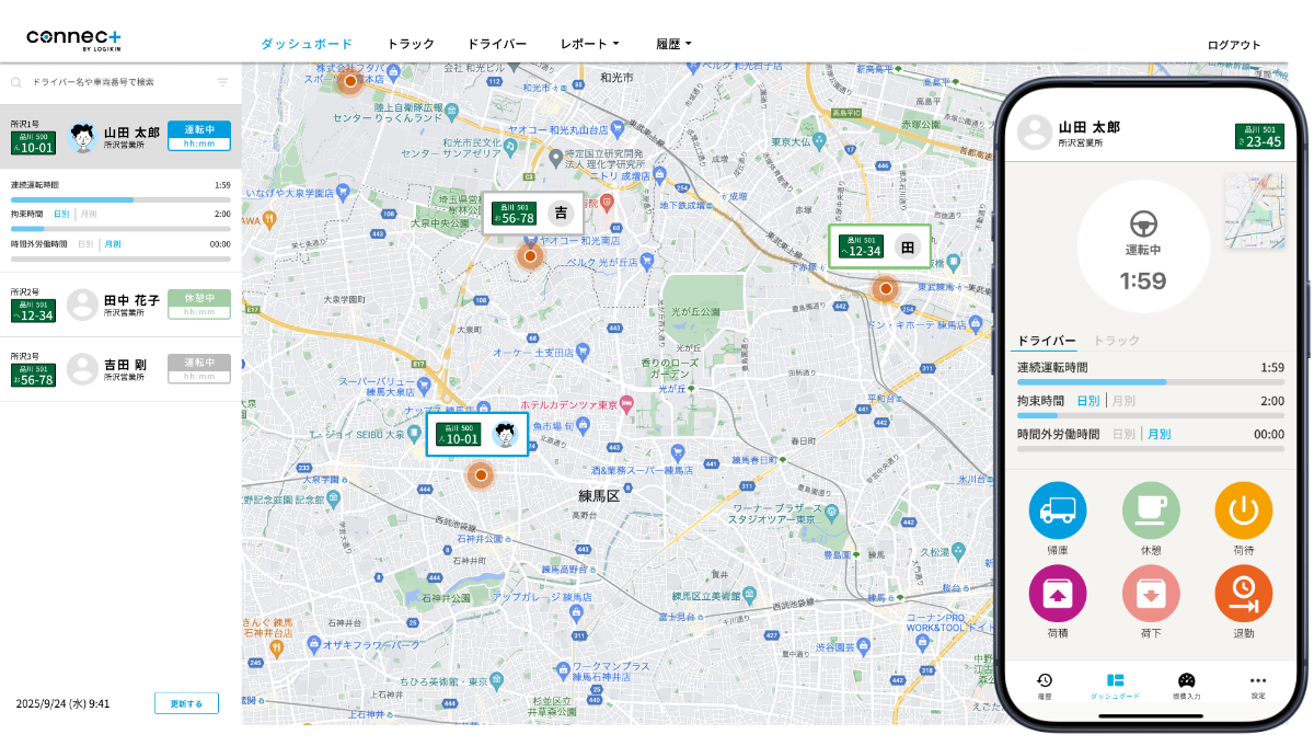 connec+ 管理画面